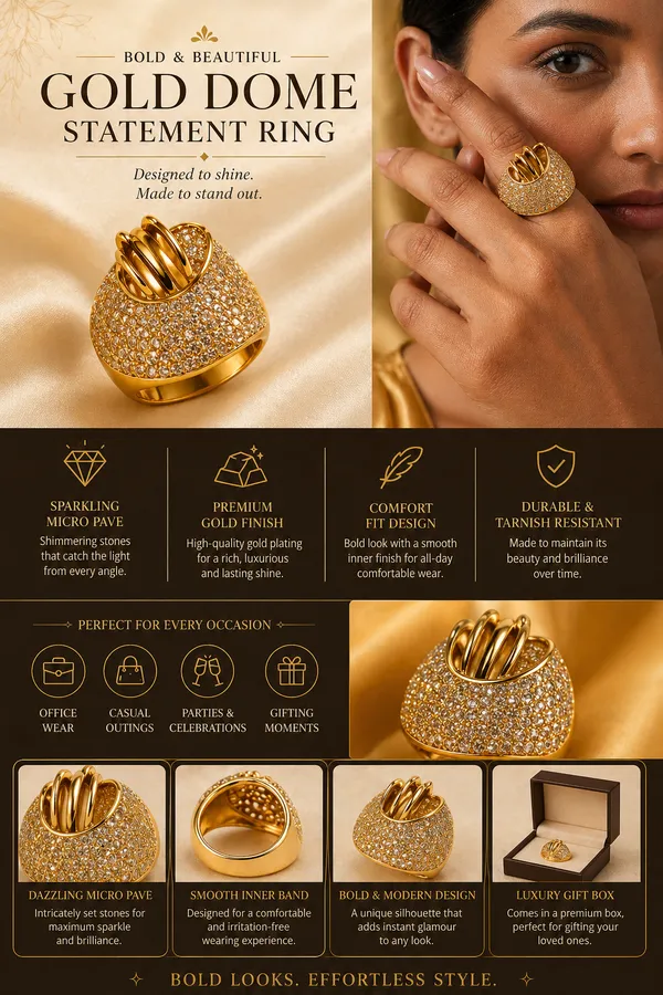 Gold_Textured_Dome_Statement_Ring