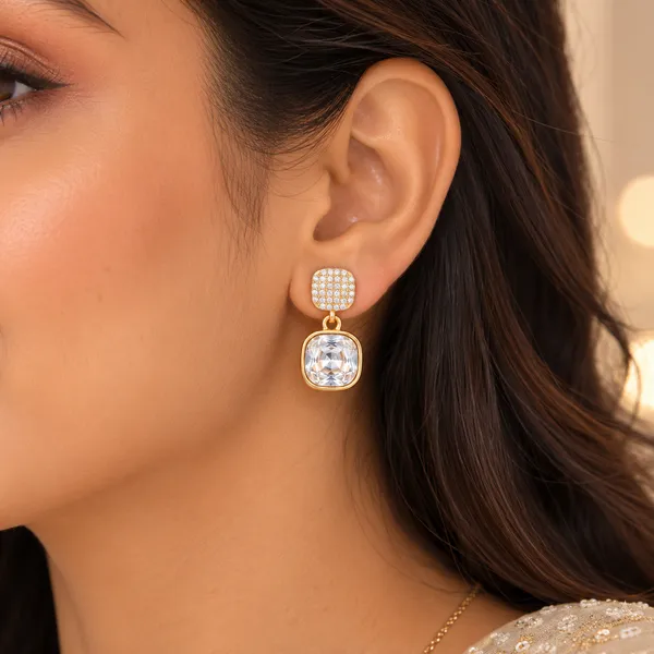 Gold_Cushion-Cut_Crystal_Drop_Earrings