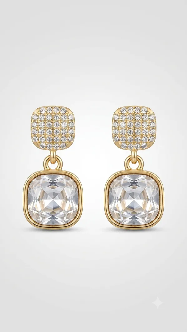 Gold_Cushion-Cut_Crystal_Drop_Earrings