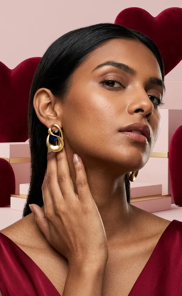 Nuanza_Gold-Tone_Geometric_Stud_Earrings_with_Midnight_Blue_Crystal
