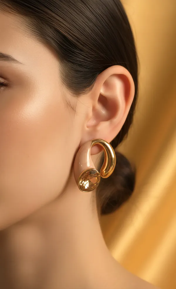 Blush_Enamel_Champagne_Crystal_Gold_Hoop_Earrings