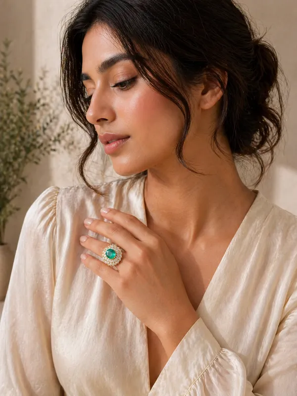 Emerald_Green_Crystal_Halo_Statement_Ring