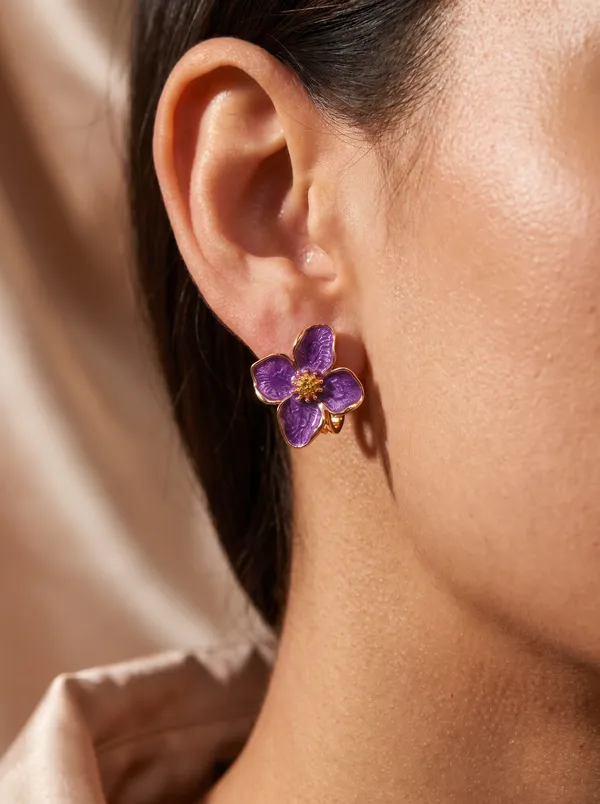 Purple_Enamel_Blossom_Stud_Earrings