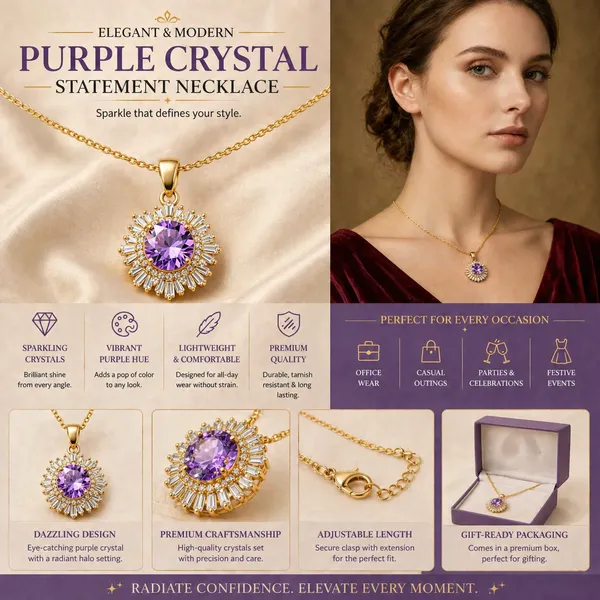Violet_Crystal_Sunburst_Gold_Pendant_Necklace