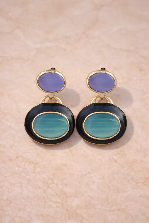 Violet_&_Aqua_Blue_Stone_Gold_Drop_Earrings