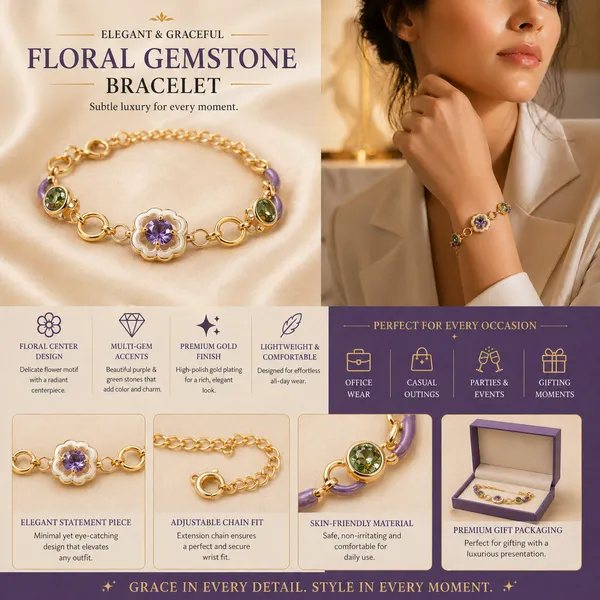 Multicolour_Crystal_&_Enamel_Gold_Link_Bracelet