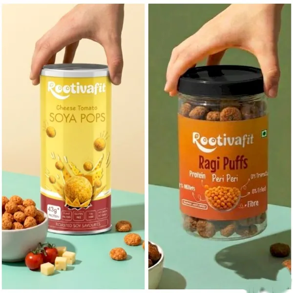 Rootivafit_Ragi_Puffs_(Peri_Peri_Flavor)_And_Rootivafit_Soya_Pops_(Cheese_Tomato_Flavor)_Roasted_Soy_Savouries_(43G_Protein,_Gluten_Free,_High_Fibre)_Combo_Pack_Of_2