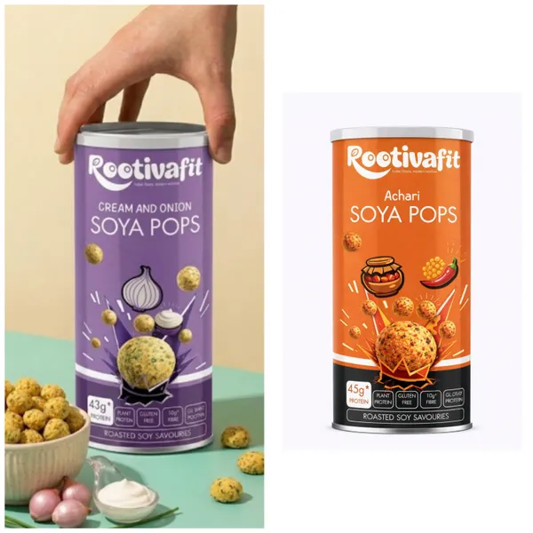 Rootivafit_Soya_Pops_(Achari_Flavor)_Roasted_Soy_Savouries_(45G_Protein,_Plant_Protein_)_And_Rootivafit_Soya_Pops_(Cream_And_Onion_Flavor)_Roasted_Soy_Savouries_Combo_Pack_Of_2