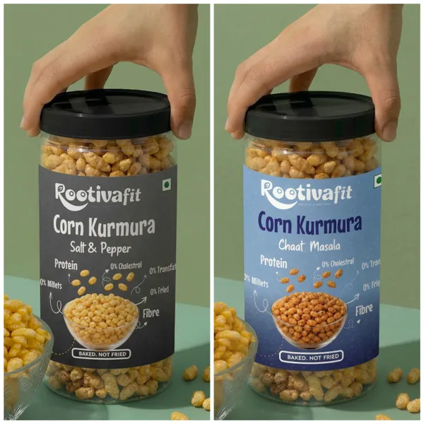 Rootivafit_Corn_Kurmura_(Chaat_Masala_Flavor)_And_Rootivafit_Corn_Kurmura_(Salt_And_Pepper_Flavor)_Baked,_Not_Fried_Combo_Pack_Of_2