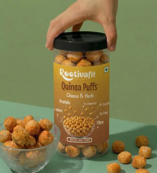 Rootivafit_Quinoa_Puffs_(Cheese_And_Herb_Flavor)_And_Rootivafit_Quinoa_Puffs_(Cream_And_Onion_Flavor)_Combo_Pack_Of_2