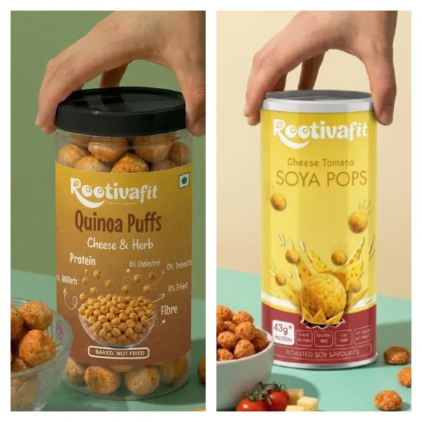 Rootivafit_Quinoa_Puffs_(Cheese_And_Herb_Flavor)_And_Rootivafit_Soya_Pops_(Cheese_Tomato_Flavor)_Roasted_Soy_Savouries_(43G_Protein,_Gluten_Free,_High_Fibre)_Combo_Pack_Of_2