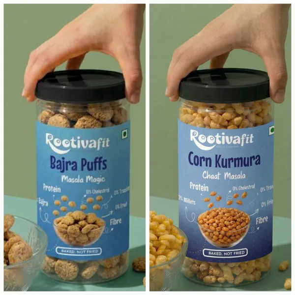 Rootivafit_Corn_Kurmura_(Chaat_Masala_Flavor)_And_Rootivafit_Bajra_Puffs_(Masala_Magic_Flavor)_Baked,_Not_Fried_Healthy_Munching_Combo_Pack_Of_2