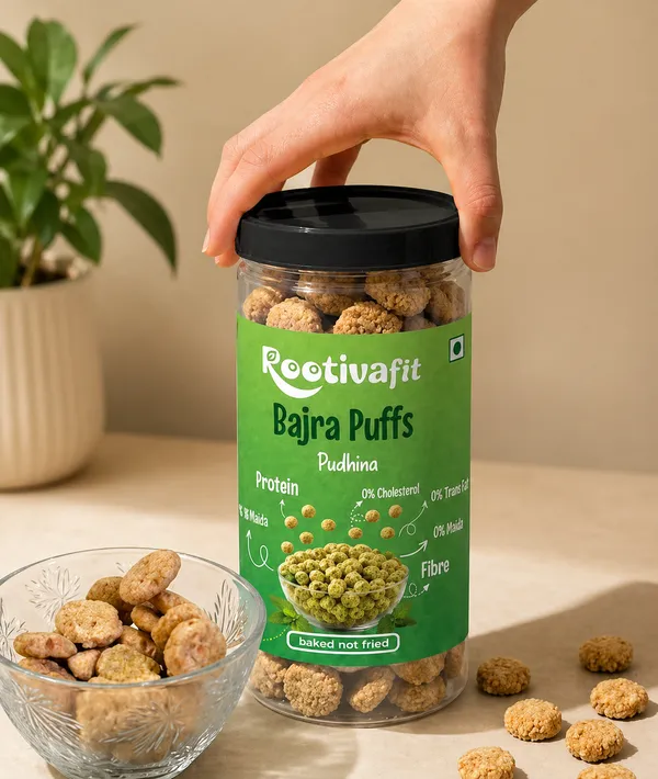 Rootivafit_Bajra_Puffs_(Pudhina_Flavor)_Baked_Healthy_Snack