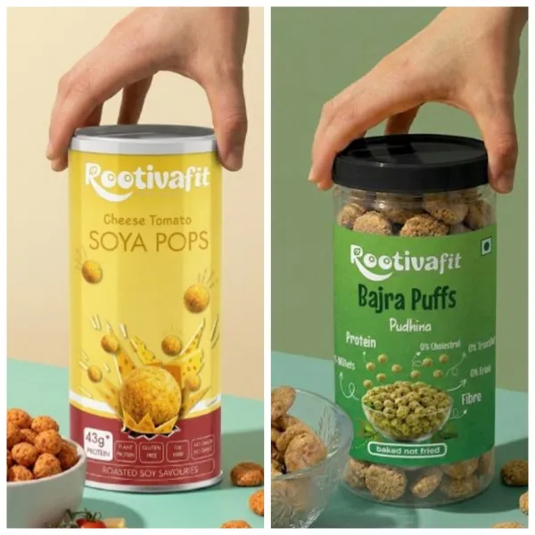 Rootivafit_Bajra_Puffs_(Pudhina_Flavor)_Baked_Healthy_Snack_And_Rootivafit_Soya_Pops_(Cheese_Tomato_Flavor)_Roasted_Soy_Savouries_(43G_Protein,_Gluten_Free,_High_Fibre)_Combo_Pack_Of_2