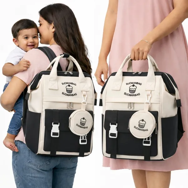 Large_Capacity_Waterproof_Baby_Diaper_Bag_Backpack_with_Bottle_Holder_&_Pouch_|_Multipurpose_Mommy_Travel_Bag_for_Baby_Care_(Black_&_Cream)