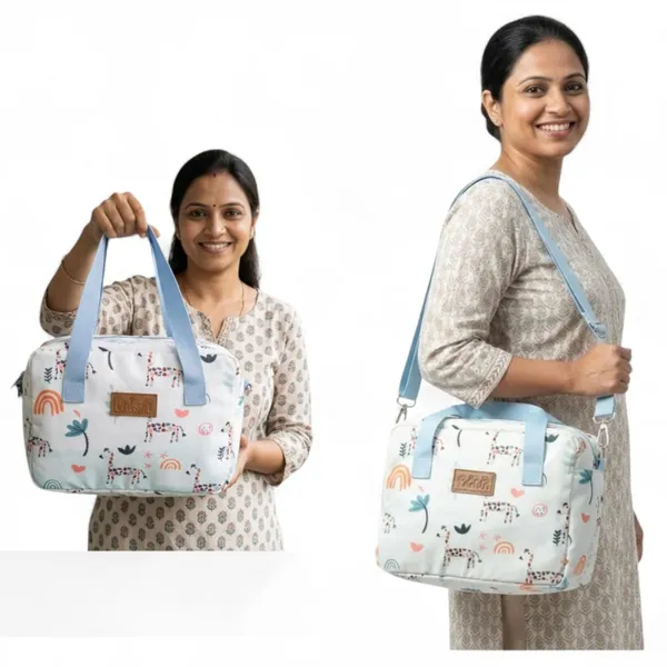 White_With_Sky_Blue_Polyester_Baby_Diaper_Bag_For_Newborn_Baby