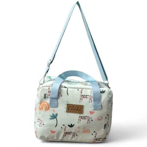 White_With_Sky_Blue_Polyester_Baby_Diaper_Bag_For_Newborn_Baby