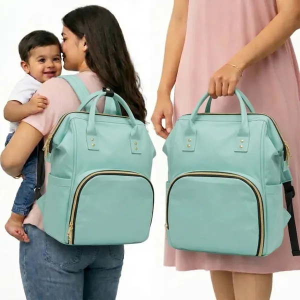 Stylish_Baby_Diaper_Bag_Backpack_for_Moms_|_Large_Capacity_Waterproof_Mommy_Bag_|_Multipurpose_Maternity_Travel_Bag_with_Multiple_Pockets_|_Green