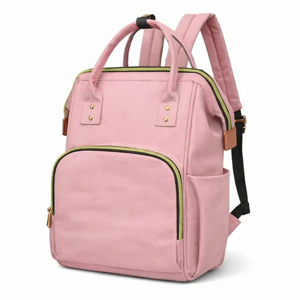 Stylish_Baby_Diaper_Bag_Backpack_for_Moms_|_Large_Capacity_Waterproof_Mommy_Bag_|_Multipurpose_Maternity_Travel_Bag_with_Multiple_Pockets_|_Pink