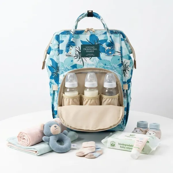 Stylish_Floral_Print_Baby_Diaper_Bag_Backpack_for_Moms_|_Waterproof_Large_Capacity_Maternity_Bag_with_Multiple_Pockets_for_Baby_Care-Floral_Blue
