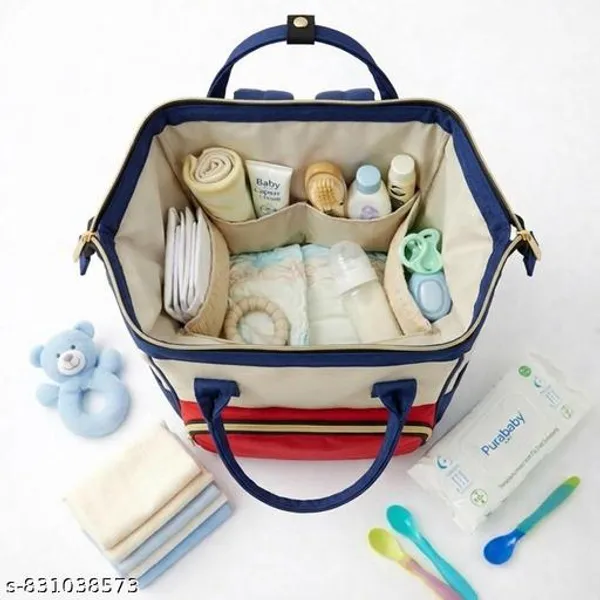 Stylish_Baby_Diaper_Bag_Backpack_For_Moms_Large_Capacity_Waterproof_Mommy_Bag_Multipurpose_Maternity_Travel_Bag_With_Multiple_Pockets_-_Multicolour