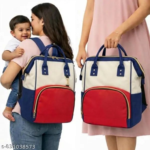 Stylish_Baby_Diaper_Bag_Backpack_For_Moms_Large_Capacity_Waterproof_Mommy_Bag_Multipurpose_Maternity_Travel_Bag_With_Multiple_Pockets_-_Multicolour
