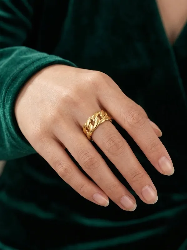 Gold_Tone_Chain_Link_Ring_for_Women