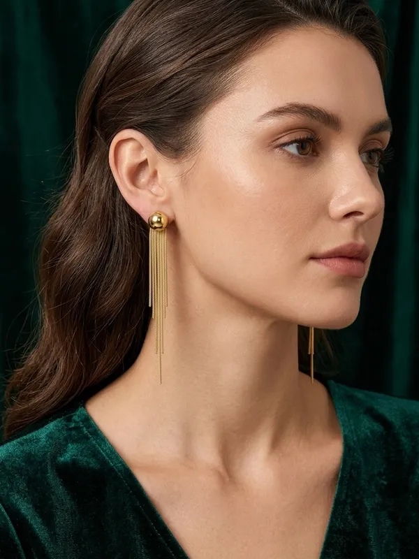 Gold_Tone_Ball_Tassel_Drop_Earrings_for_Women