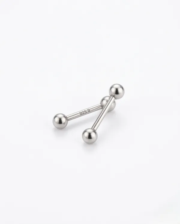 925_Sterling_Silver_Ball_Bar_Stud_Earrings