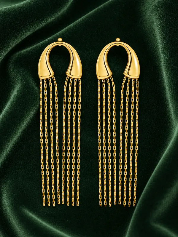 Gold_Tone_Chain_Tassel_Drop_Earrings_for_Women