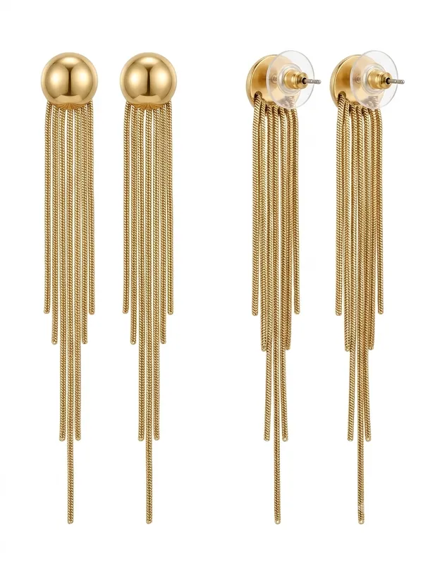 Gold_Tone_Ball_Tassel_Drop_Earrings_for_Women