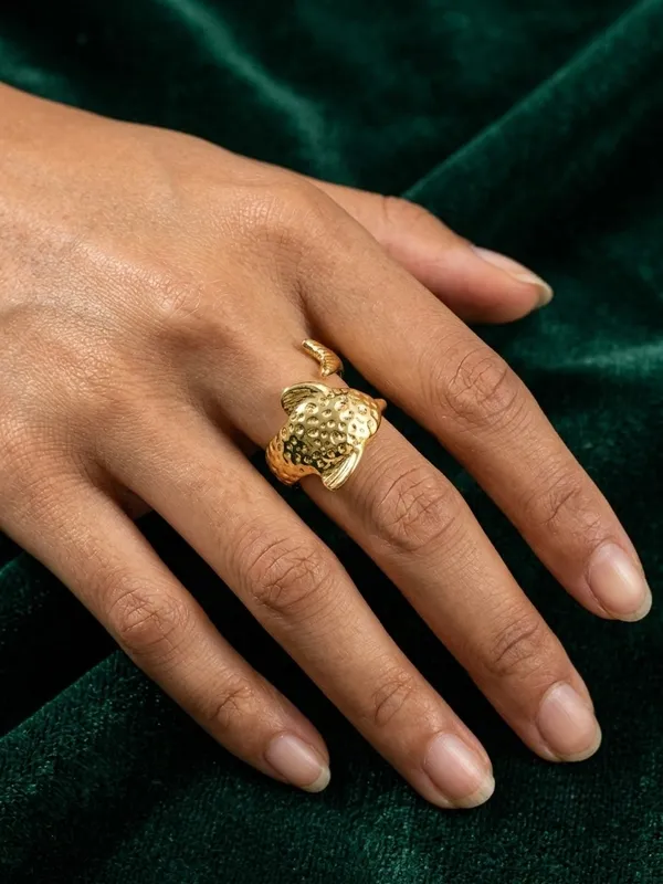 Gold_Tone_Bird_Motif_Open_Ring_for_Women