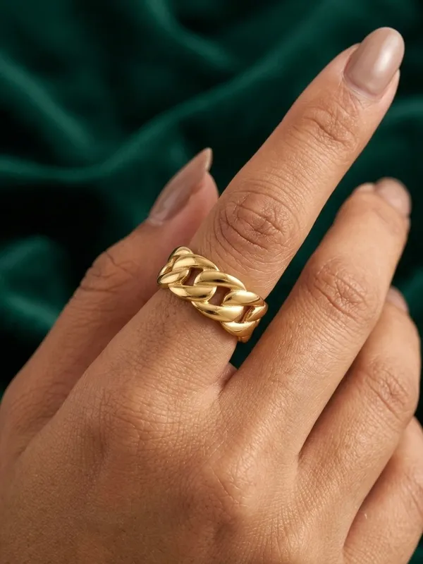 Gold_Tone_Chain_Link_Ring_for_Women