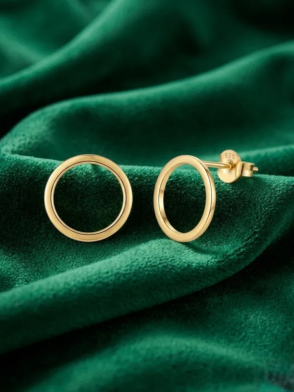 925_Silver_Round_Circle_Studs