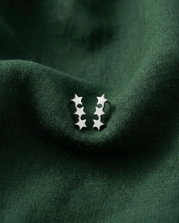 Triple_Star_Silver_Earrings_Minimalist_Stud_Earrings_925_Sterling_Silver
