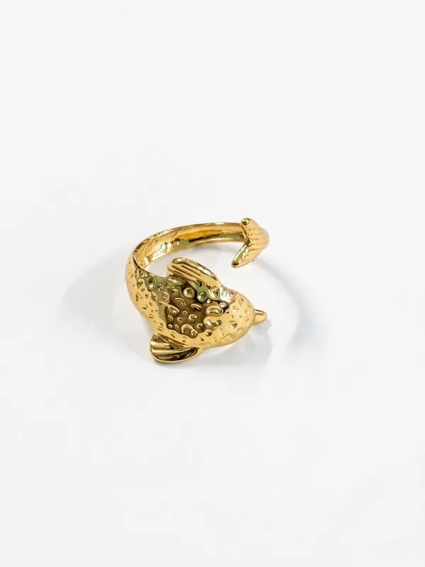 Gold_Tone_Bird_Motif_Open_Ring_for_Women