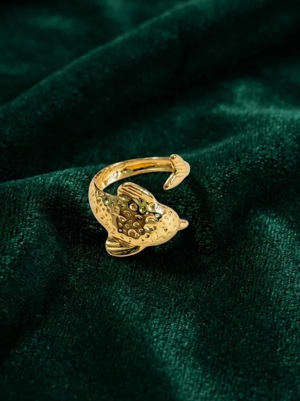 Gold_Tone_Bird_Motif_Open_Ring_for_Women