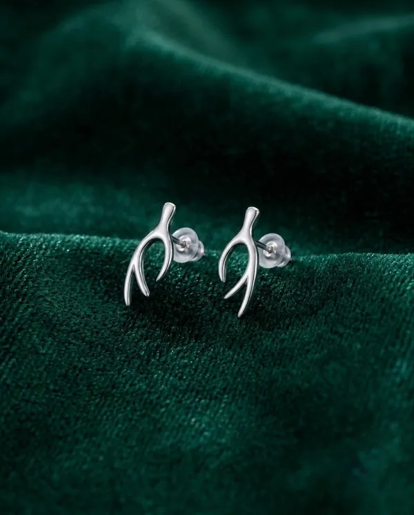 925_Sterling_Silver_Wishbone_Stud_Earrings