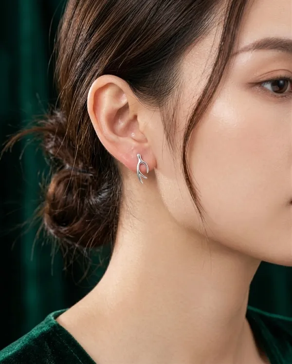 925_Sterling_Silver_Wishbone_Stud_Earrings
