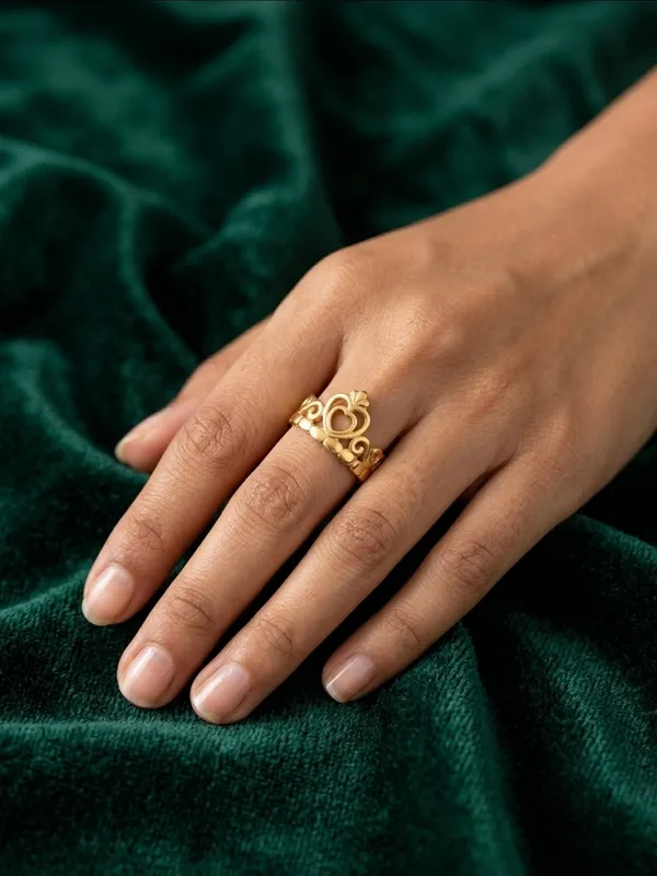 Gold_Tone_Heart_Design_Ring_for_Women