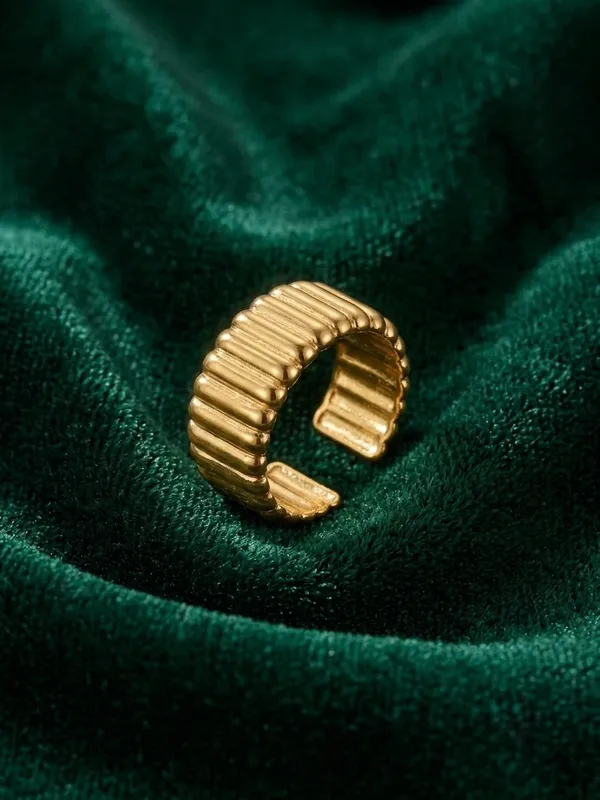 Gold_Tone_Ribbed_Open_Ring_for_Women