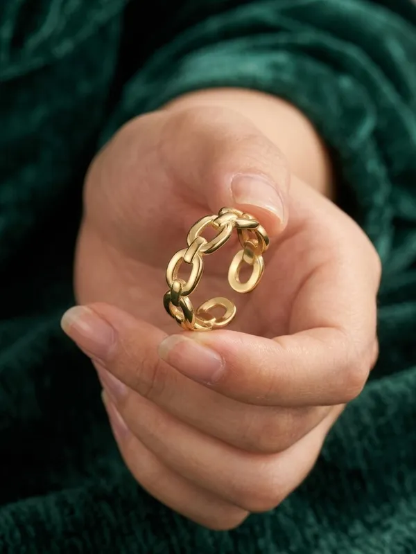 Gold_Tone_Chain_Link_Open_Ring_For_All
