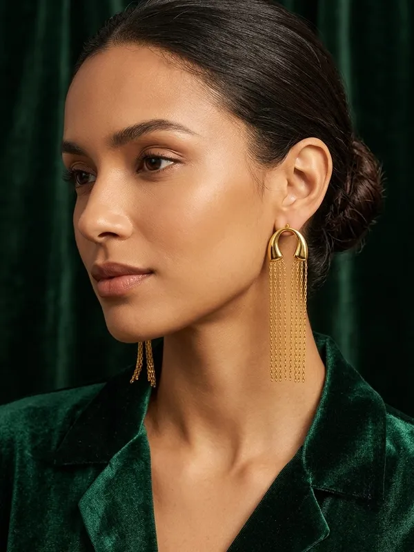 Gold-Tone_Chain_Tassel_Earrings_for_Women