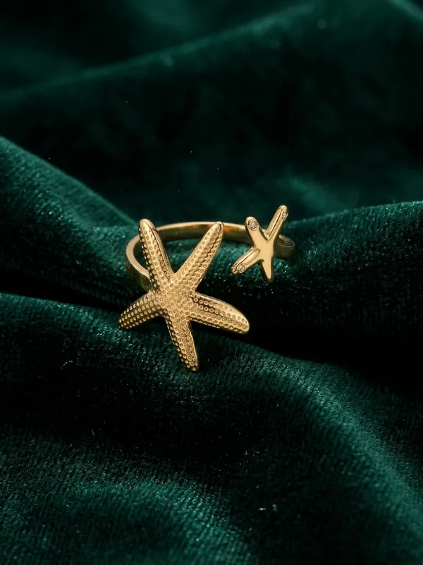 Gold_Tone_Starfish_Design_Ring_for_Women