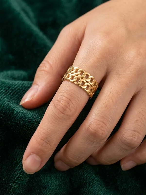 Gold_Tone_Chain_Link_Adjustable_Ring_for_Women