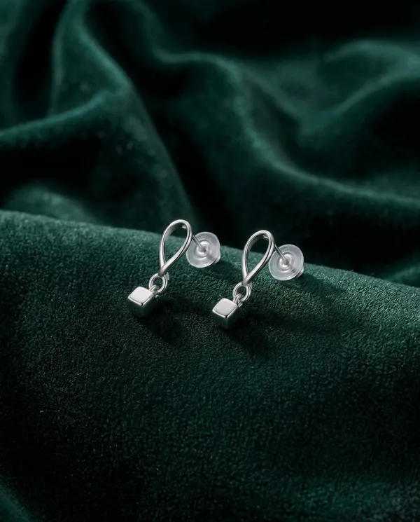 925_Silver_Geometric_Cube_Dangle_Earrings