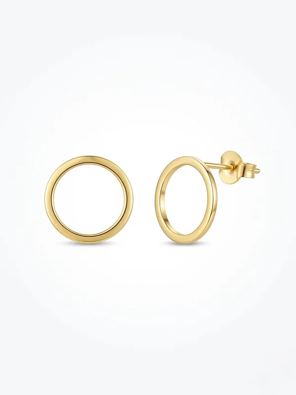 925_Silver_Round_Circle_Studs