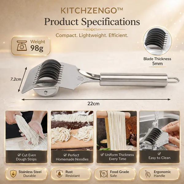 Silver_Stainless_Steel_Noodle_Cutter_Knife__Manual_Pasta_And_Dough_Cutter_Tool__Multi_Blade_Spaghetti_Maker__Kitchen_Slicer_for_Noodles__Roti_And_Dough__Heavy_Duty_Handle