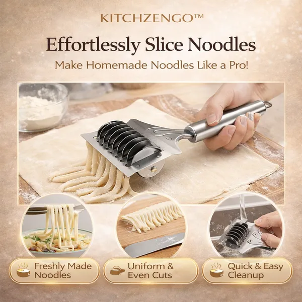Silver_Stainless_Steel_Noodle_Cutter_Knife__Manual_Pasta_And_Dough_Cutter_Tool__Multi_Blade_Spaghetti_Maker__Kitchen_Slicer_for_Noodles__Roti_And_Dough__Heavy_Duty_Handle
