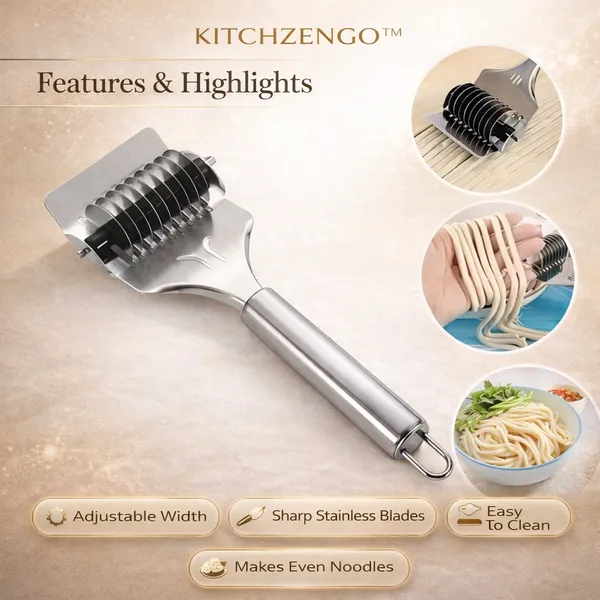 Silver_Stainless_Steel_Noodle_Cutter_Knife__Manual_Pasta_And_Dough_Cutter_Tool__Multi_Blade_Spaghetti_Maker__Kitchen_Slicer_for_Noodles__Roti_And_Dough__Heavy_Duty_Handle